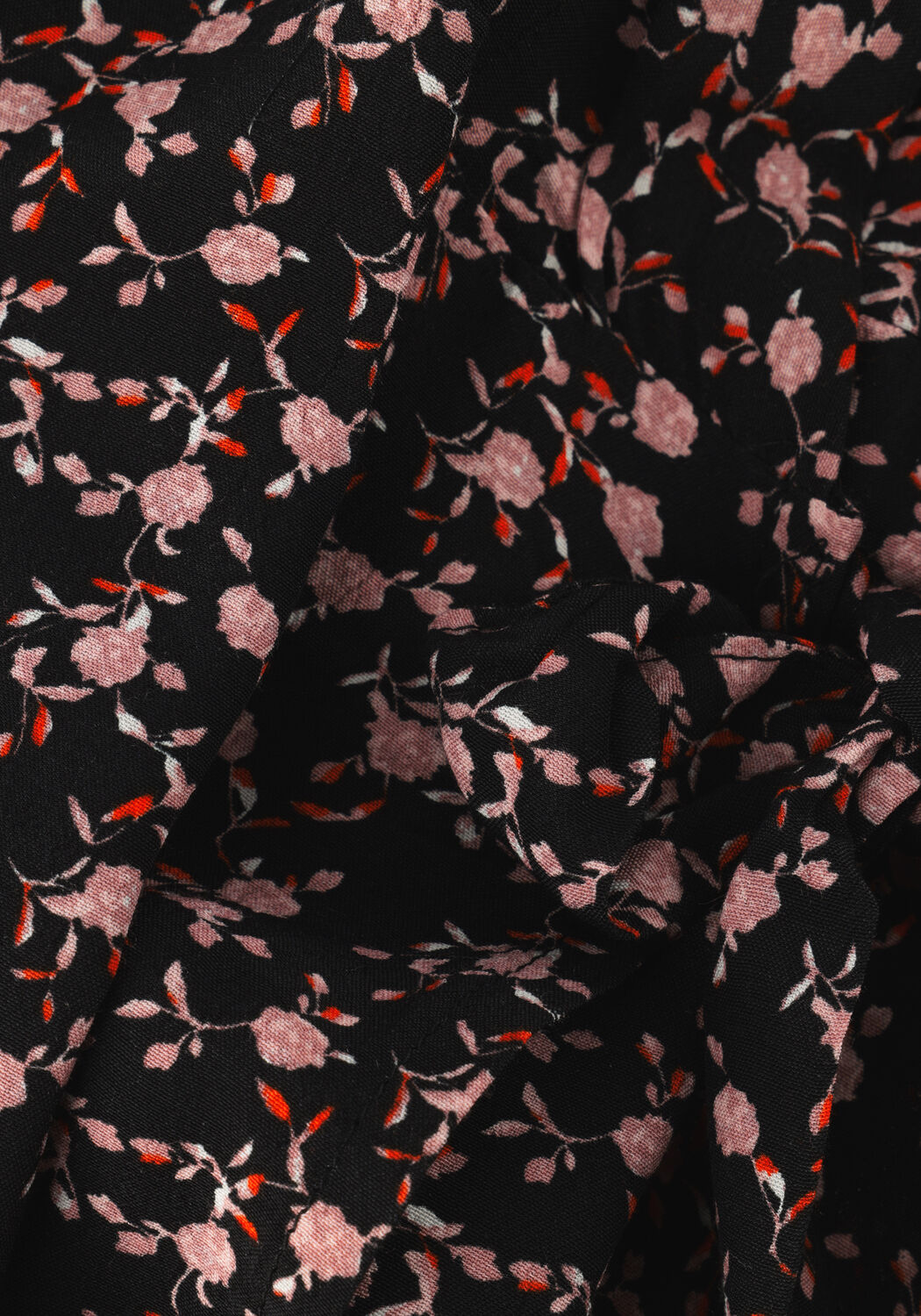 Schwarze MSCH COPENHAGEN Minikleid MSCHMESSINA MOROCCO WRAP DRESS AOP - large