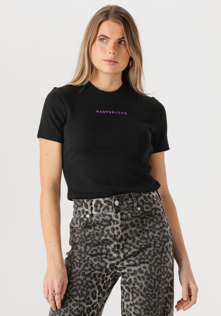 Schwarze HARPER & YVE T-shirt CAMMY-SS - large