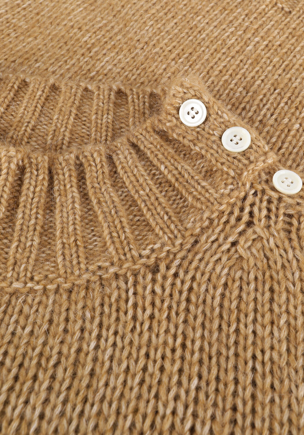 Beige VANILIA Pullover SMALL BUTTON - large