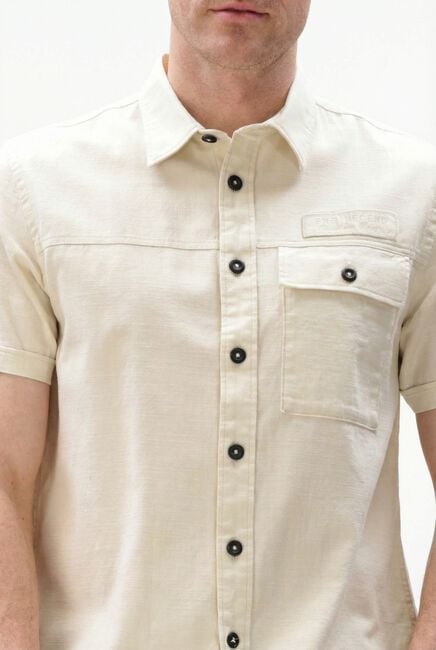 Beige PME LEGEND Casual-Oberhemd WRENCHMEN S/S COTTON SLUB CARGO - large