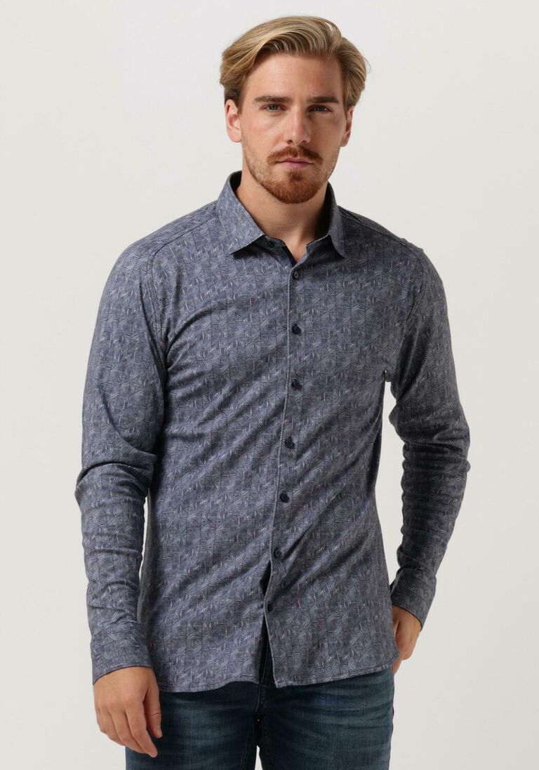 blaue desoto casual-oberhemd 58028-3