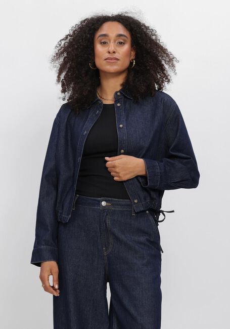 Dunkelblau SUMMUM Blusen DENIM BLOUSE LIGHT COTTON TWIL - large