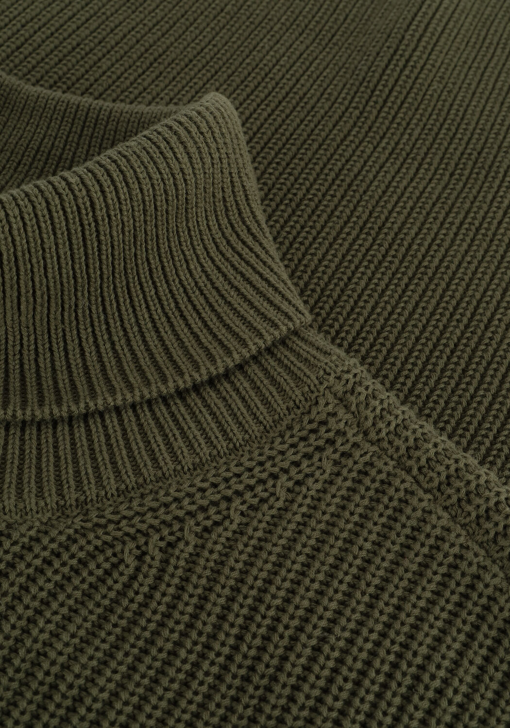 Gr&uuml;ne JUST FEMALE Strickjacke NORM ROLLNECK VEST - large