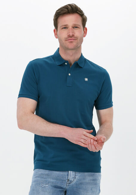 Blaue G-STAR RAW Polo-Shirt DUNDA SLIM POLO S/S - large