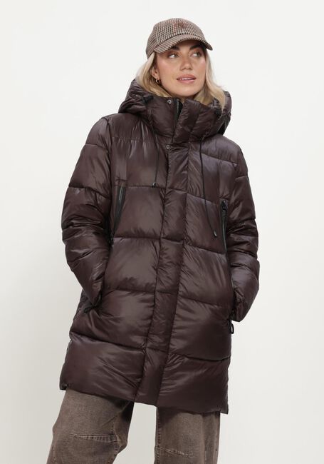 Braune WITHBLACK Wattierte Jack WBLABBY 3/4 DOWN JACKET - large