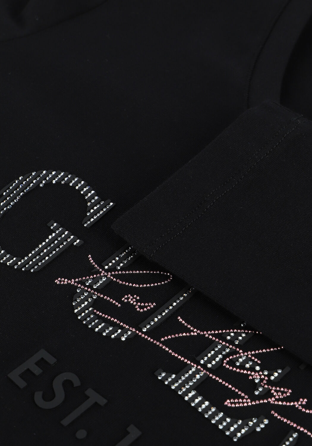 Schwarze GUESS Top SS CN MAIDER TEE - large