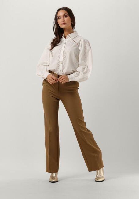 Camelfarbene Y.A.S. Hose YASBLURIS MW FLARED PANT - large