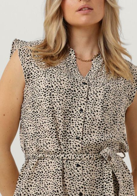 Sand OBJECT Minikleid LEONORA SELINE S/S SHIRT DRESS 126 - large