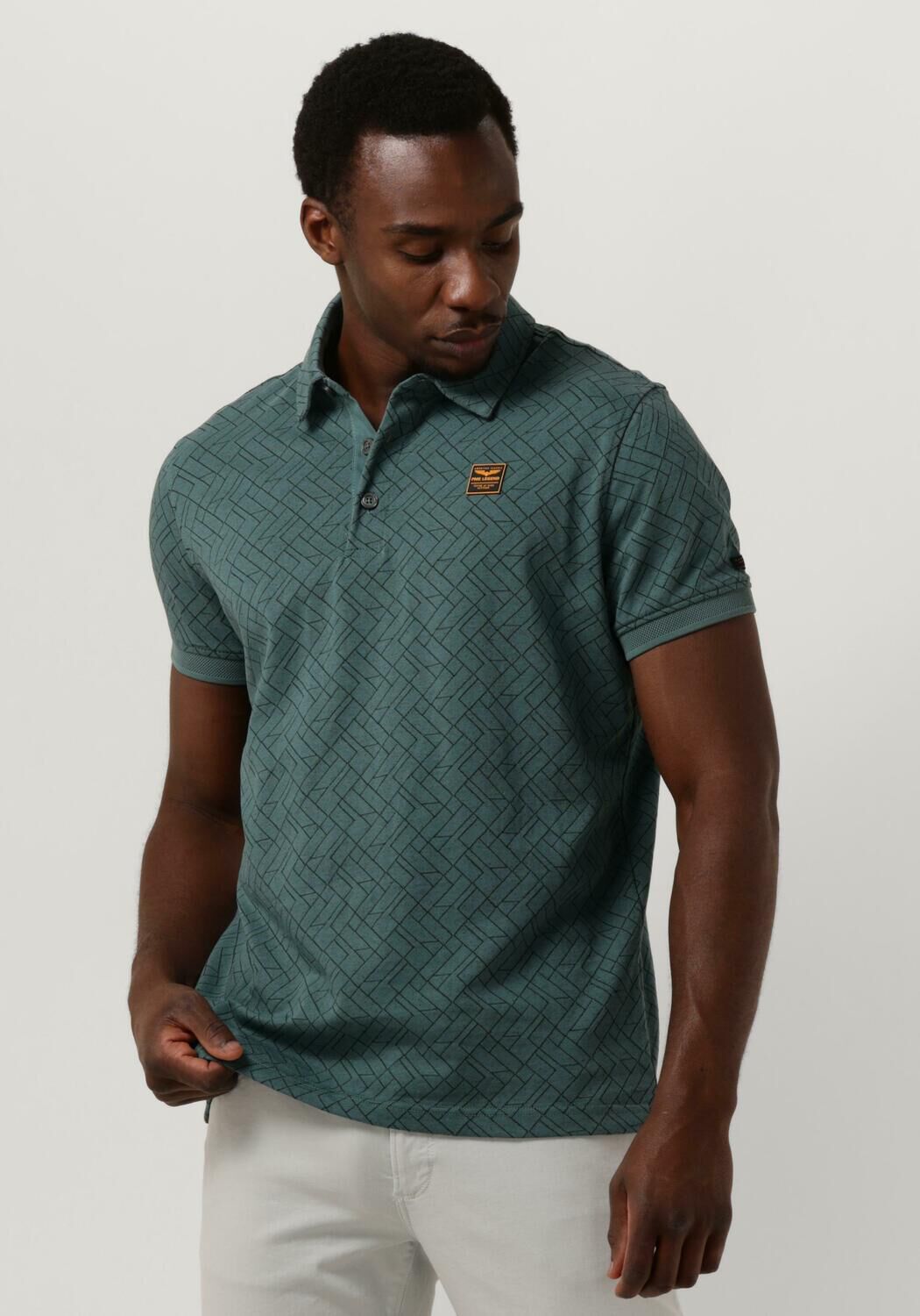 Grune PME LEGEND Polo Shirt SHORT SLEEVE POLO JACQUARD JERSEY Omoda