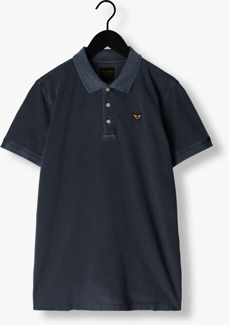 Blaue PME LEGEND Polo-Shirt SHORT SLEEVE POLO PIQUE GARMENT DYE - large