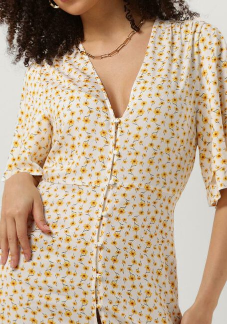 Gelbe ANOTHER LABEL Midikleid CLARE FLOWER DRESS S/S - large
