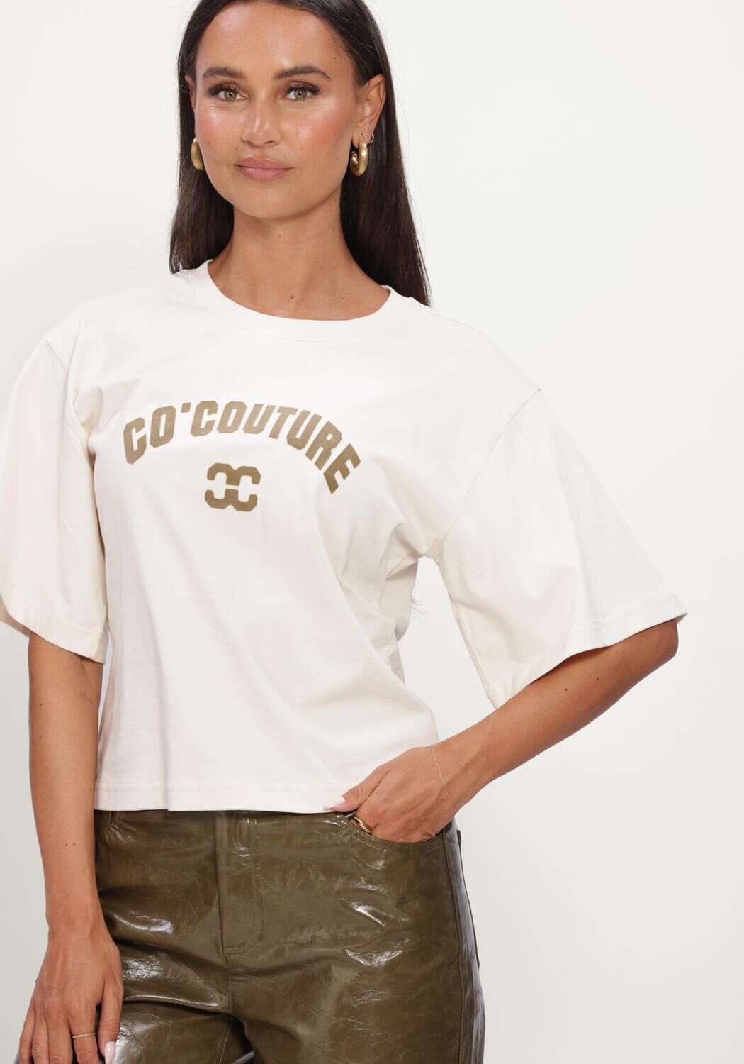 Nicht-gerade weiss CO'COUTURE Tops & T-shirts 43013 ZENGACC TEE O-NECK - large