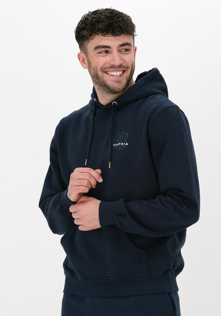 Dunkelblau BLS HAFNIA Sweatshirt MINI OUTLINE LOGO HOODIE - large