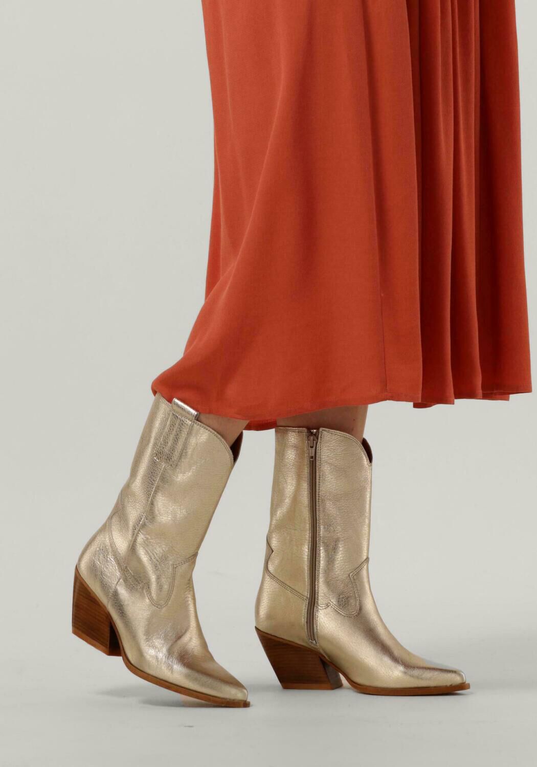 Goldfarbene RED-RAG Cowboystiefel 75006 - large