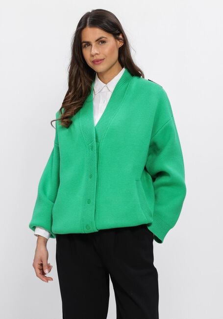 Gr&uuml;ne ALIX THE LABEL Strickjacke LADIES KNITTED HEAVY CARDIGAN - large