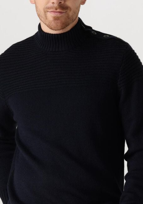 Dunkelblau BUTCHER OF BLUE Pullover MORRIS MOCK BTN - large