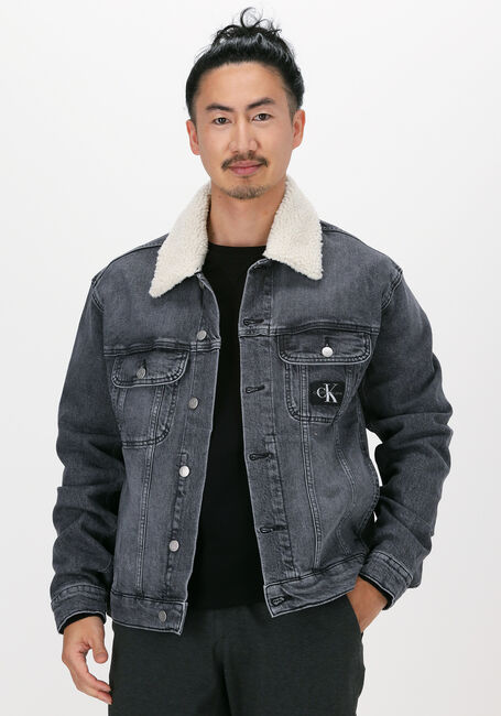 Graue CALVIN KLEIN Jeansjacke REGULAR 90S DENIM JACKET - large