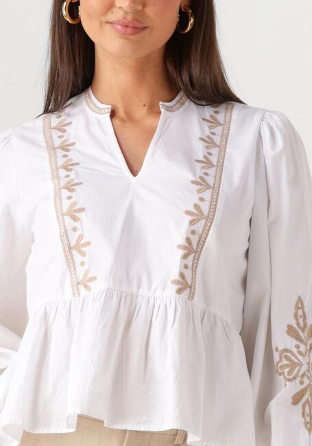 Weiße NEO NOIR Blusen GINIA EMB BLOUSE - large