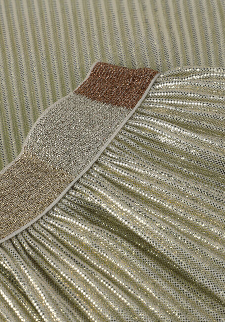 Goldfarbene LIKE FLO Minirock SARA PLISSE SKIRT - large