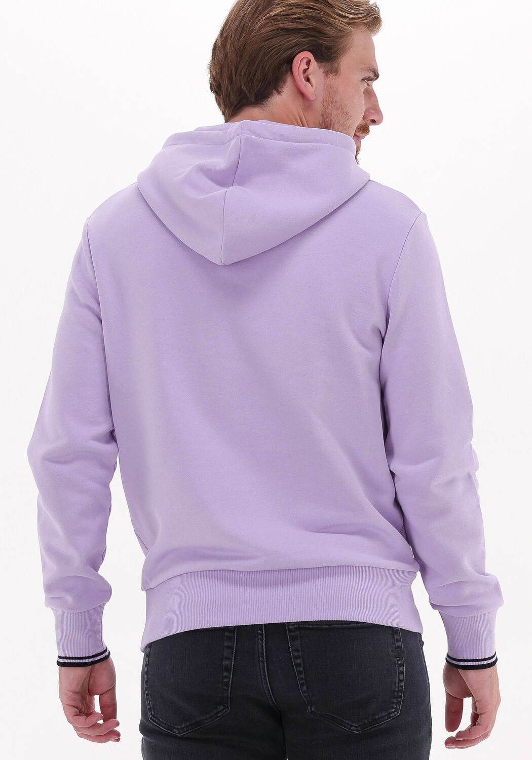 Lila FRED PERRY Hoodies TIPPED HOODED SWEATSHIRT Omoda