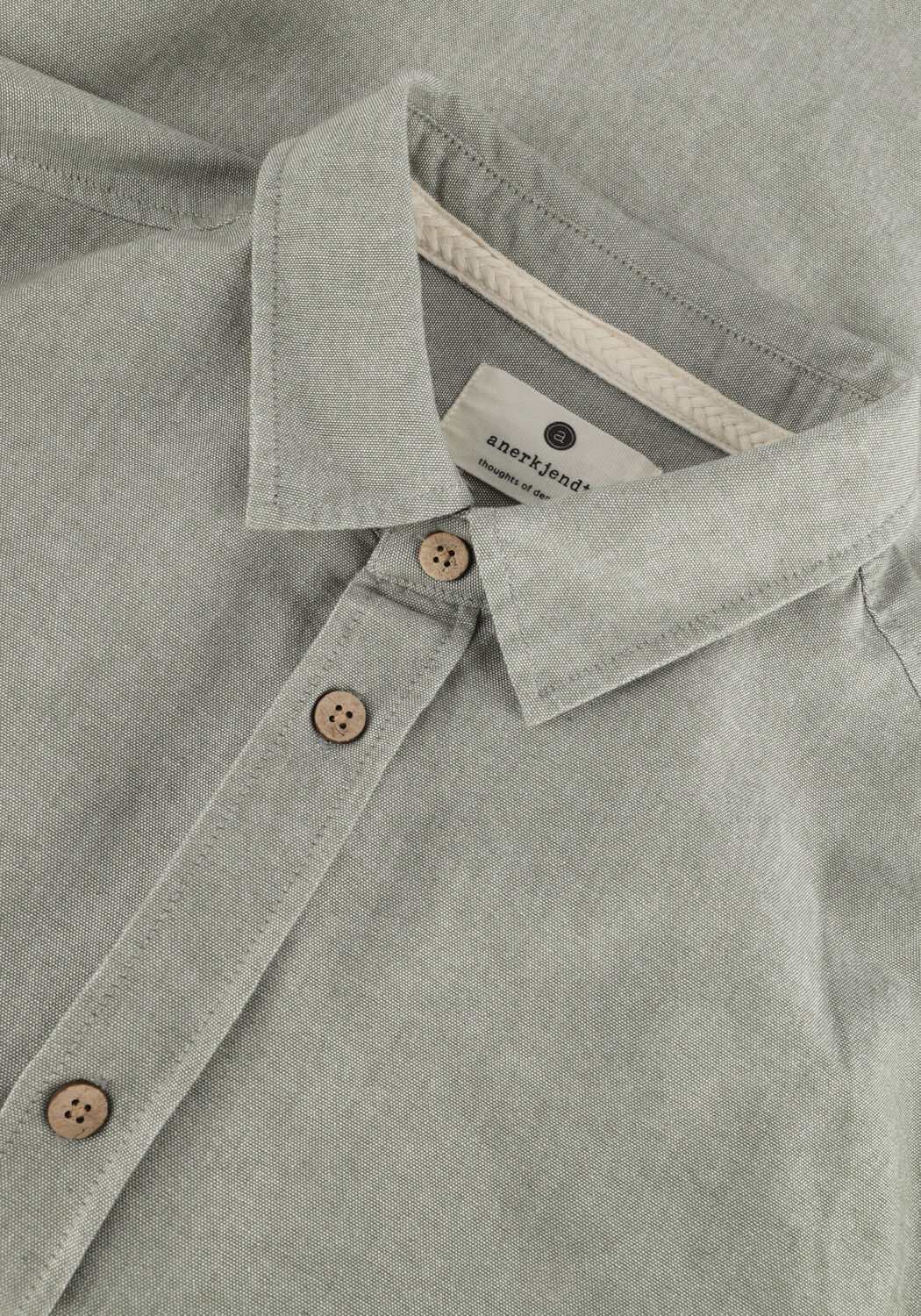 Olive ANERKJENDT Casual-Oberhemd AKLOUIS L/S LINEN SHIRT - large