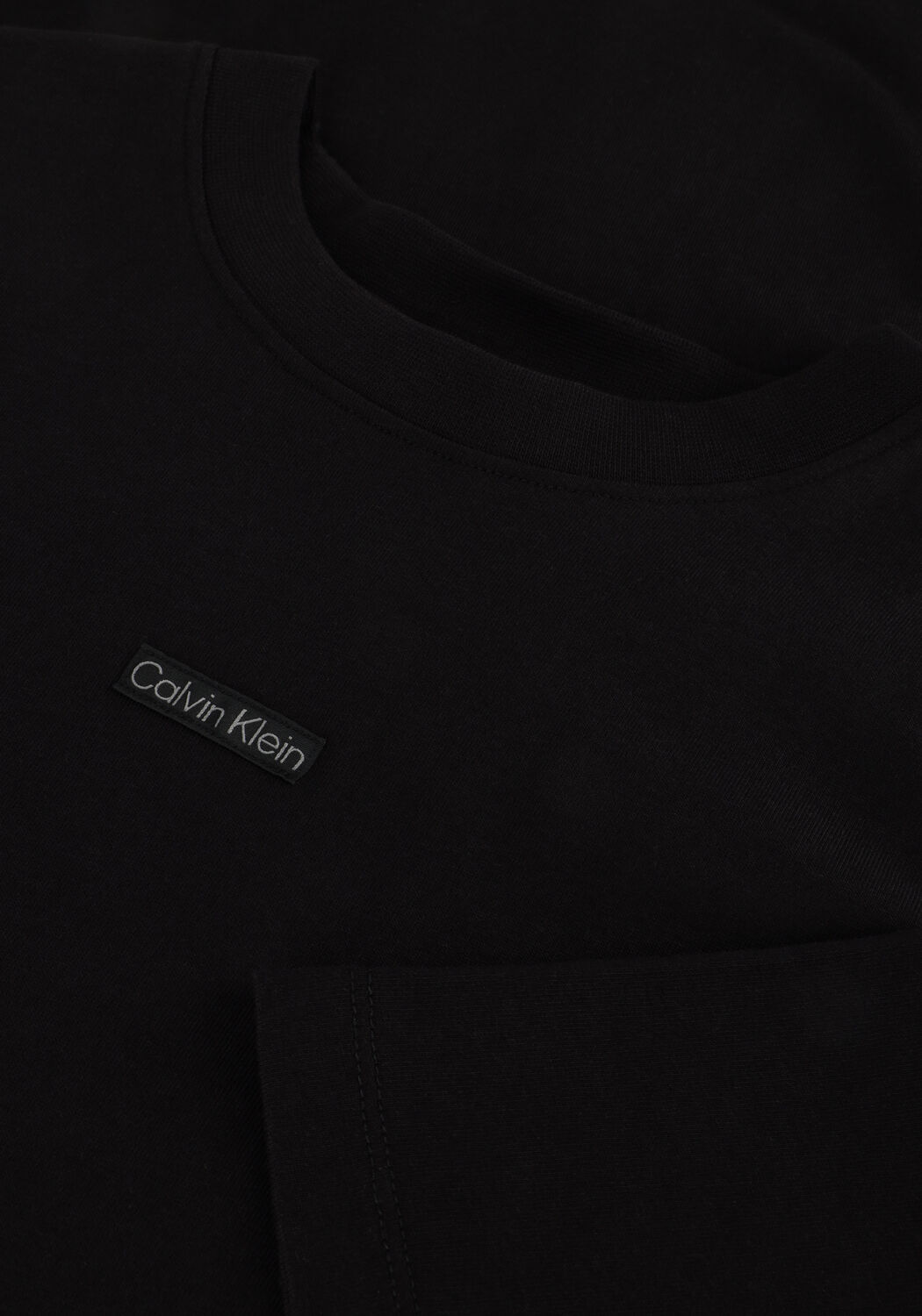 Schwarze CALVIN KLEIN Minikleid PLACED INST TEE DRESS - large