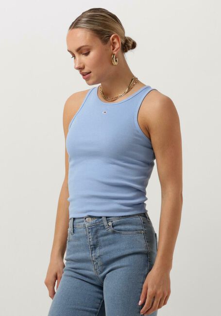 Blaue TOMMY JEANS Top TJW ESSENTIAL RIB TANK - large