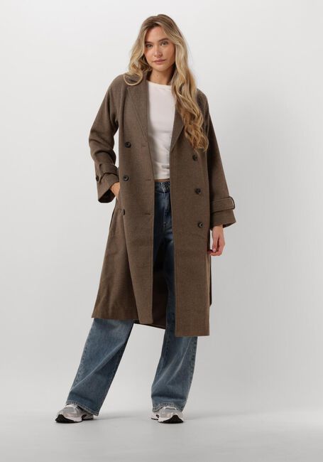 Braune OBJECT Mäntel OBJKEILY L/S COAT - large