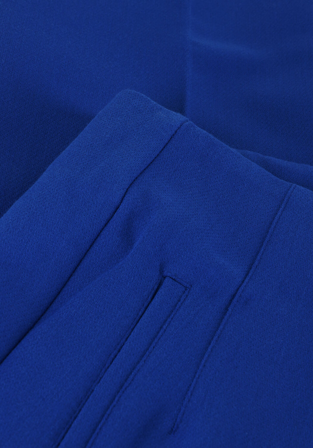 Blaue JANSEN AMSTERDAM Hose WQ440 WOVEN HIGH WAISTED ANKLE PANTS - large