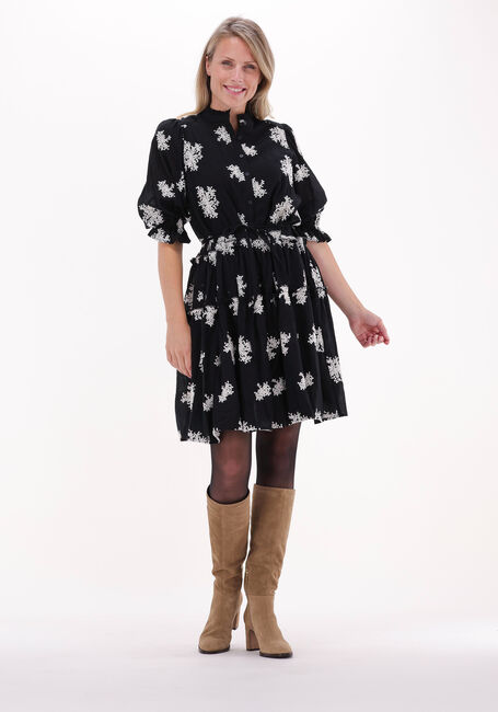Schwarze BRUUNS BAZAAR Minikleid KAMAL KAMILA DRESS - large