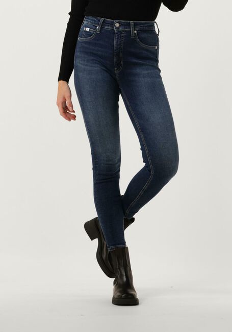 Dunkelblau CALVIN KLEIN Skinny jeans HIGH RISE SUPER SKINNY ANKLE - large