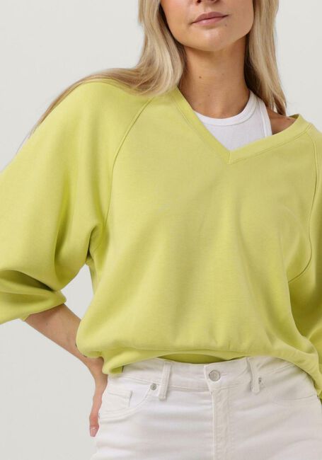 Gelbe MSCH COPENHAGEN Pullover NELINA IMA Q RAGLAN V NECK SWEATSHIRT - large