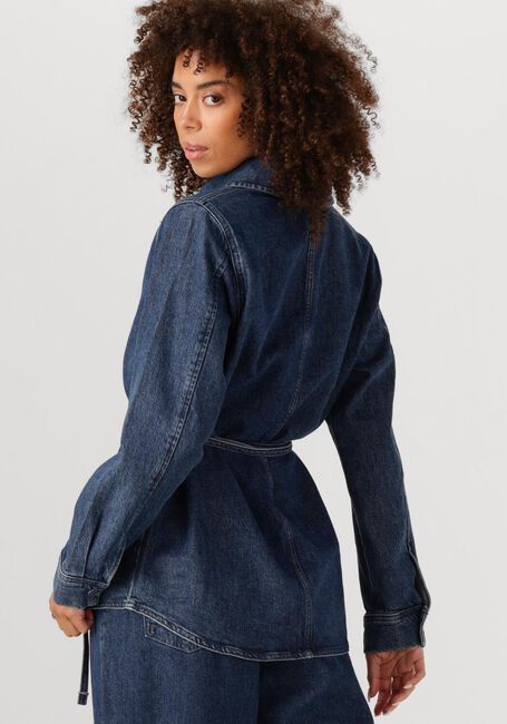 Dunkelblau SELECTED WOMEN Blusen SLFRELAXED SELMA-NOA LS DENIM SHIRT - large