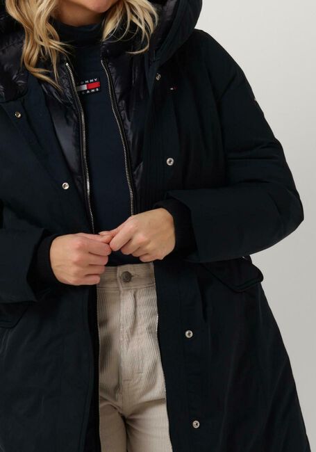 Dunkelblau TOMMY HILFIGER Parkas NYLON MIX DOWN HOODED PARKA - large