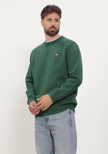 Gr&uuml;ne TOMMY JEANS Sweatshirt TJM REG BADGE CREW EXT - large