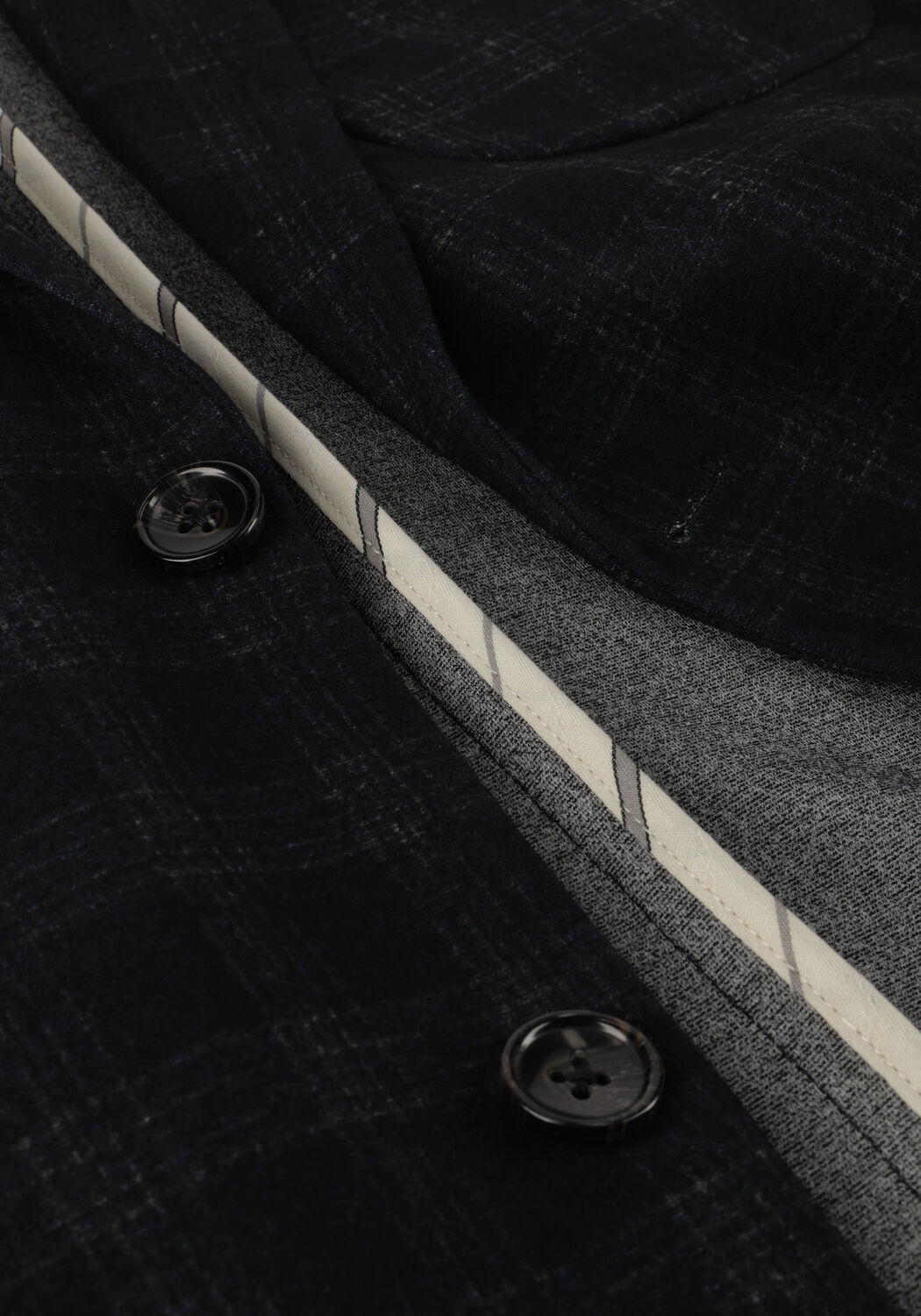 Blaue DSTREZZED Sakkos TRAVEL CHECK BLAZER - large