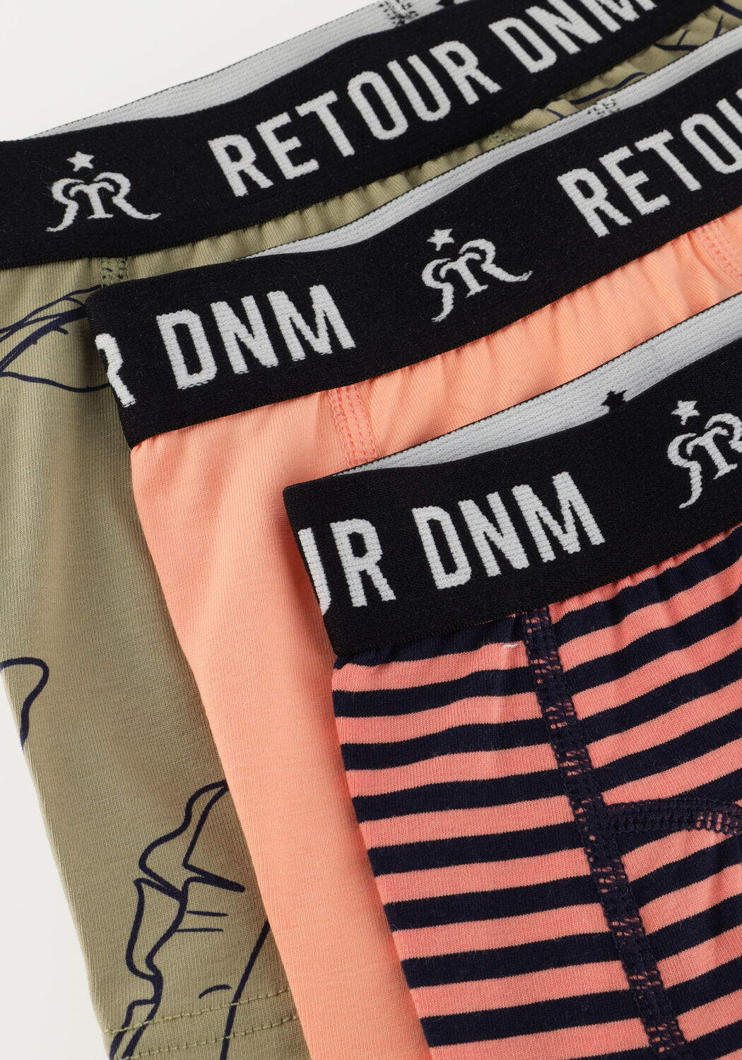 Mehrfarbige/Bunte RETOUR Boxershort DARREN - large