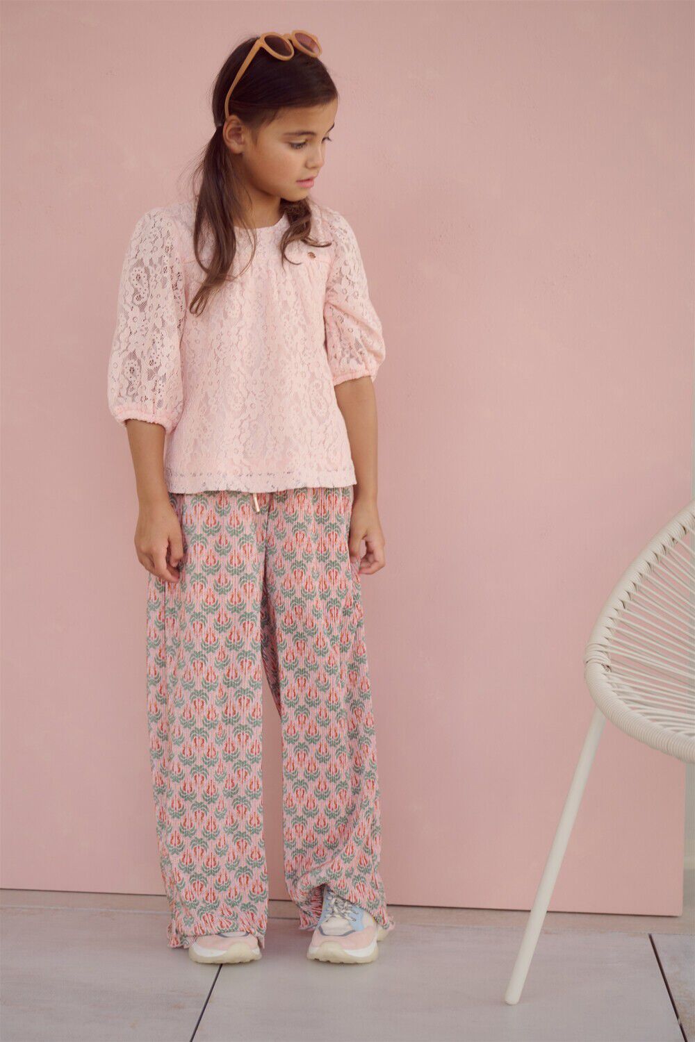 Rosane NONO Top TINA LACE TOP WITH PUFFED SLEEVE - large