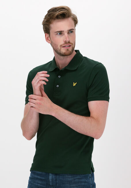 Grüne LYLE & SCOTT Polo-Shirt PLAIN POLO SHIRT - large