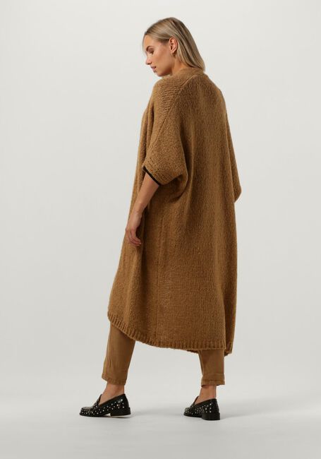 Braune SUMMUM Strickjacke KIMONO CARDIGAN RUSTIC MOHAIR BLEND KNIT - large
