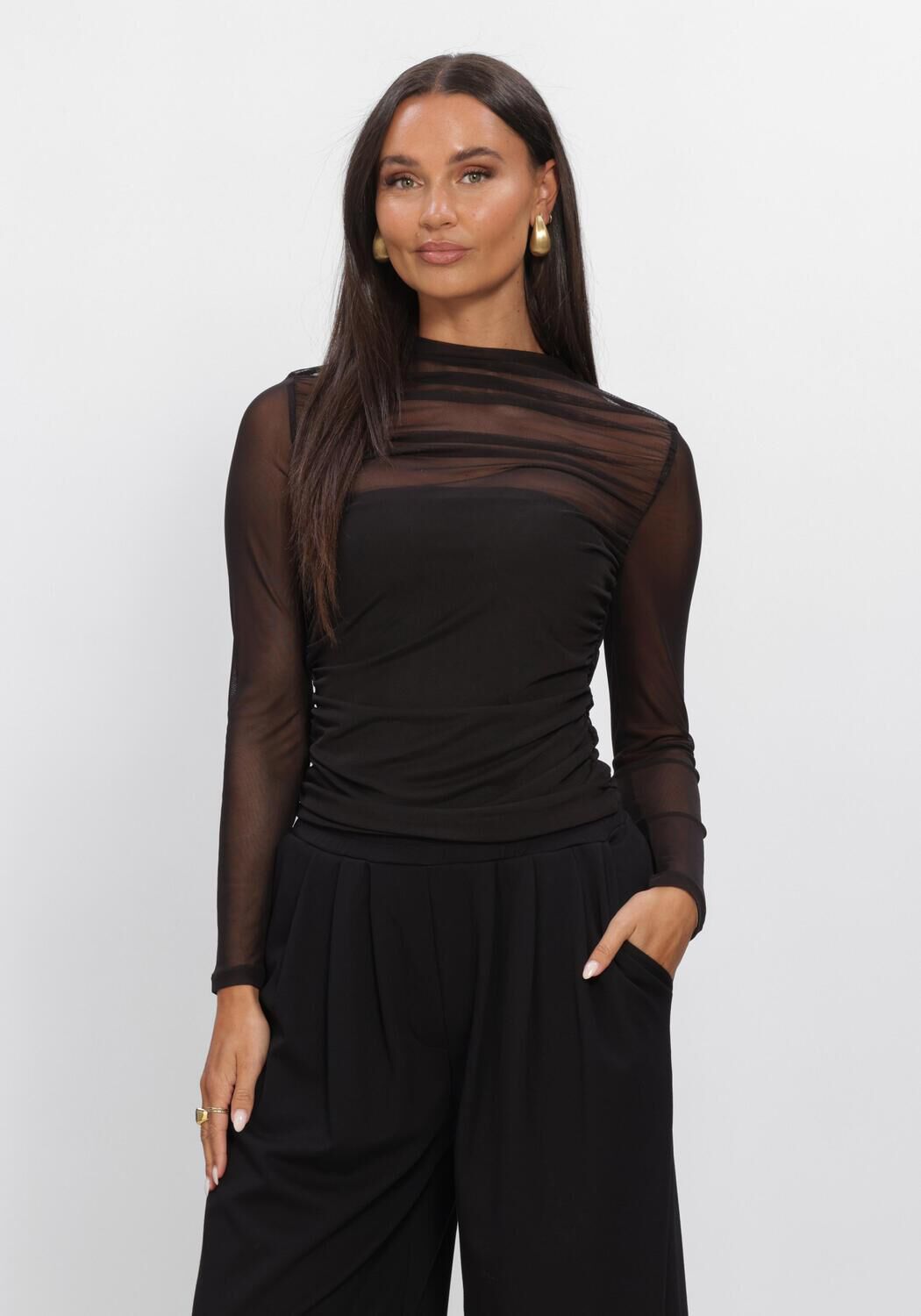 Schwarze EDITED Top INGE TOP - large