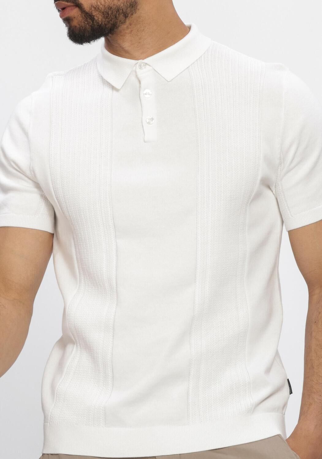 Wei&szlig;e SAINT STEVE Polo-Shirt FRIEDERICH - large