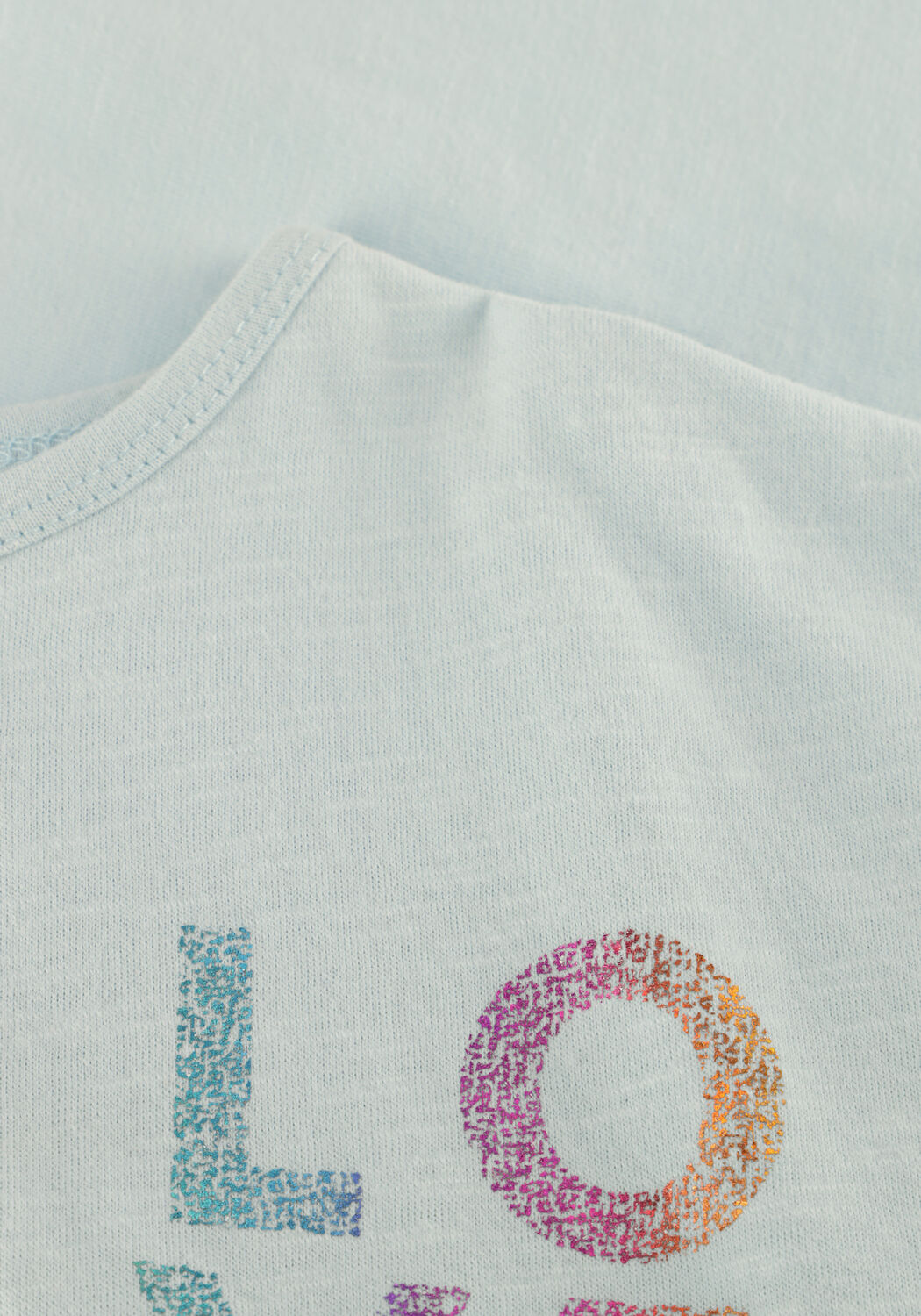 Hellblau JENEST T-shirt LIZZY CROPPED T-SHIRT - large