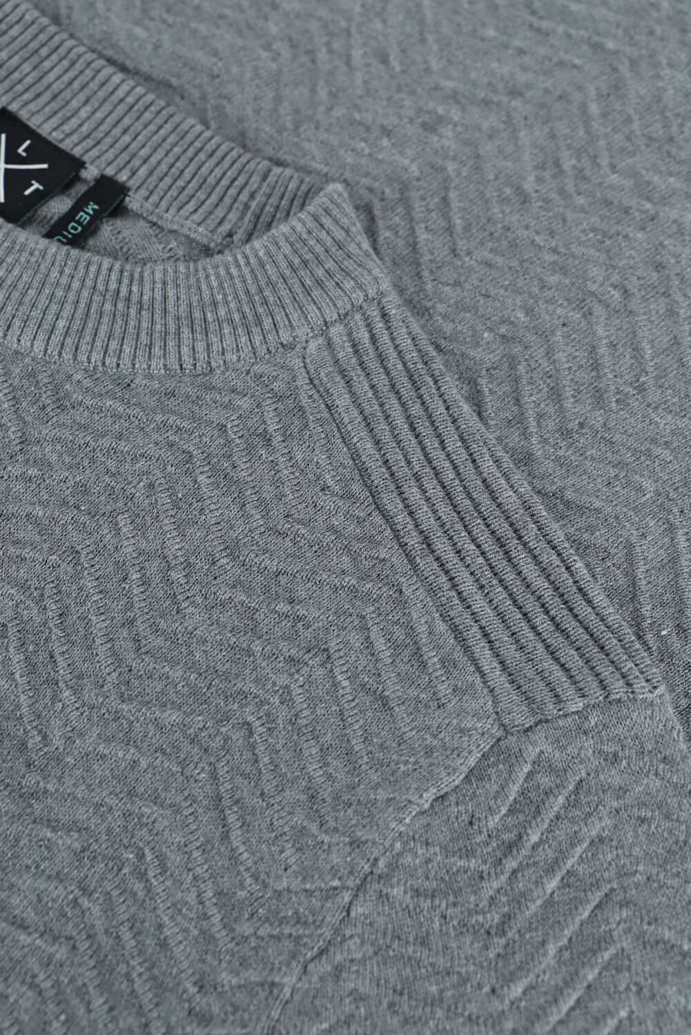 Graue KULTIVATE Pullover KN RYAN - large