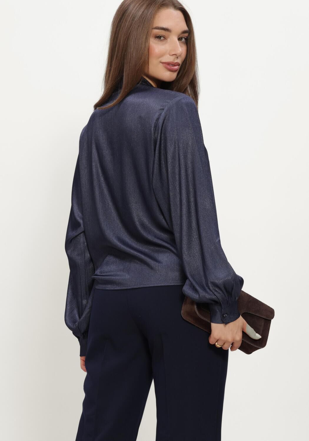 Blaue AAIKO Blusen LIV PES 516 - large