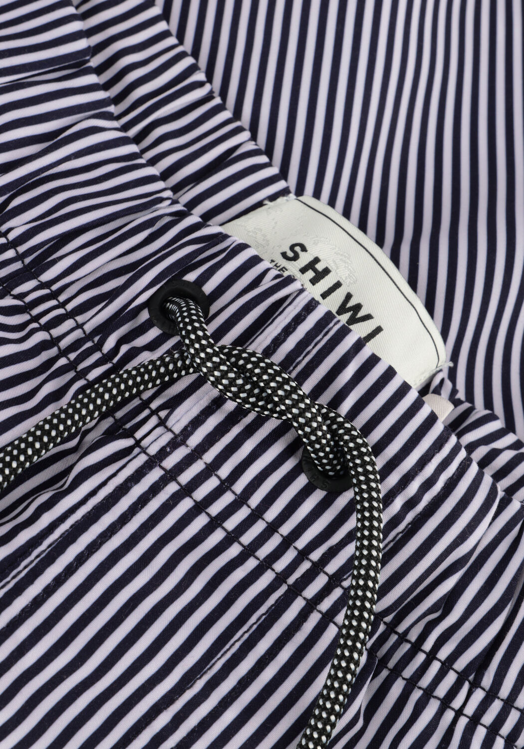 Dunkelblau SHIWI Badehosen MEN SWIMSHORT SKINNY STRIPE - large