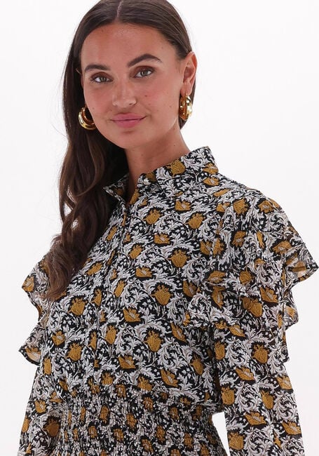 Gelbe COLOURFUL REBEL Minikleid ZINA PAISLEY FLOWER MINI DRESS - large