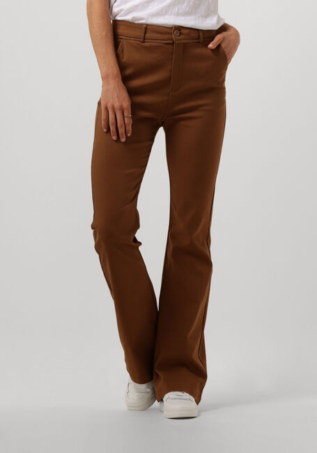 Camelfarbene MINUS Schlaghose CARMA FLARED PANTS - large