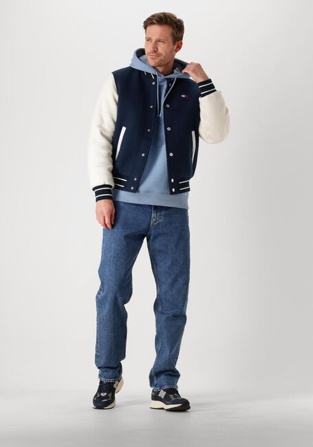 Blaue TOMMY JEANS Pullover TJM REG BADGE HOODIE EXT - large