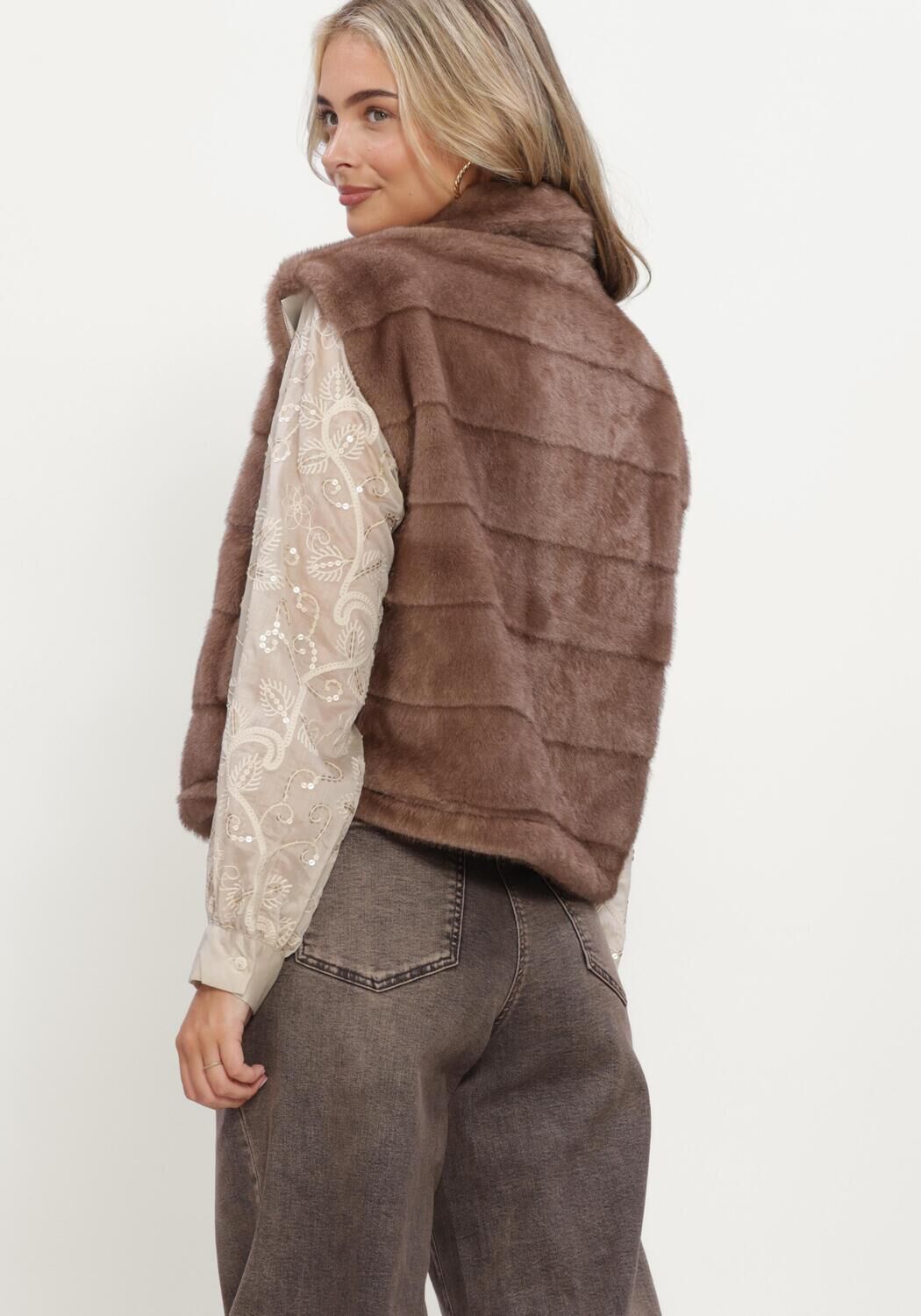 Braune NUKUS Blazer HANI GILET - large